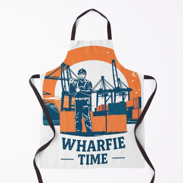 Item preview, Wharfie Time Cargo Port Worker Retro Style Artwork designed and sold by MystiColo.