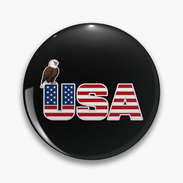 Item preview, USA Flag Typography with Bald Eagle designed and sold by LuisWorks.