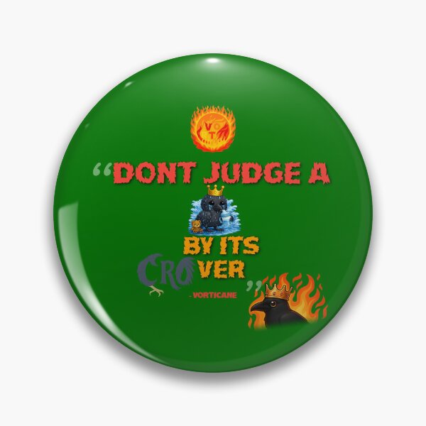 Item preview, "dont judge a cro by its crover" quote vorticane merch designed and sold by vorticane.