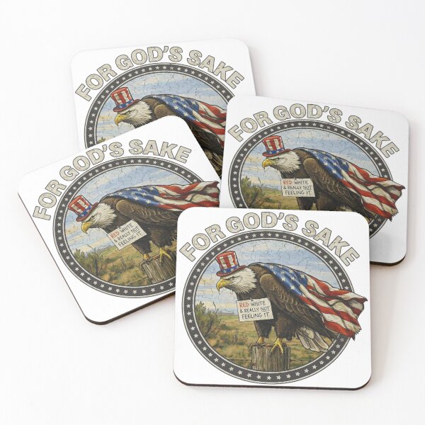 Item preview, Red White & Really Not Feeling It Eagle Design designed and sold by MerchlyMike.