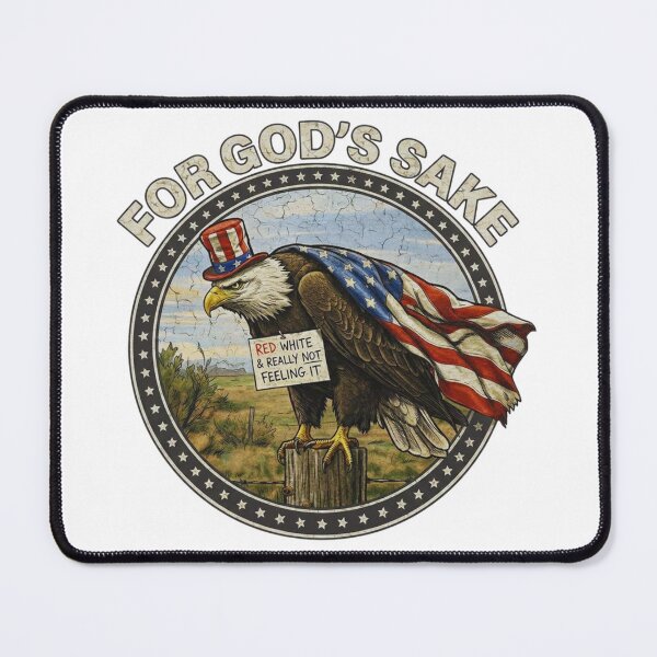 Item preview, Red White & Really Not Feeling It Eagle Design designed and sold by MerchlyMike.
