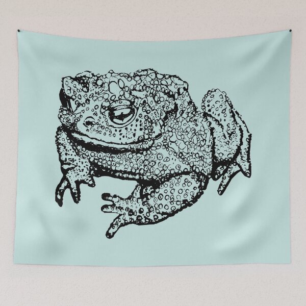 Item preview, Toad Thinking - (#C6E6E3) designed and sold by The Stippler Process.