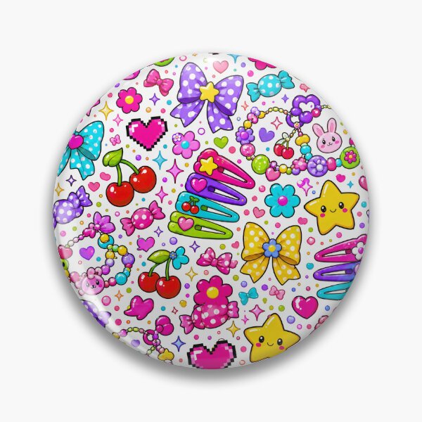 Item preview, Kawaii Coquette Pattern – Cute Bows, Hearts, Cherries & Pastel Y2K Aesthetic Design designed and sold by WheresMyMojo.