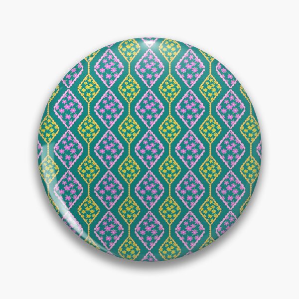 Item preview, Teal Floral Diamond Pattern designed and sold by thanratdesign.