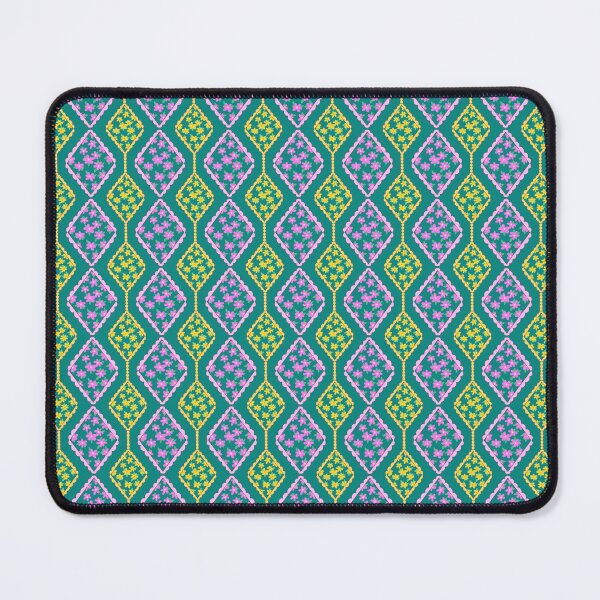 Item preview, Teal Floral Diamond Pattern designed and sold by thanratdesign.
