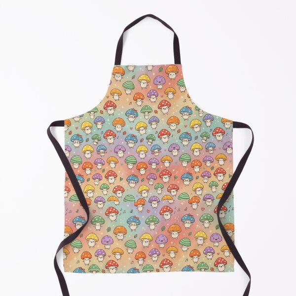 Item preview, Super Cute Kawaii Mushrooms designed and sold by FunFitsFactory.