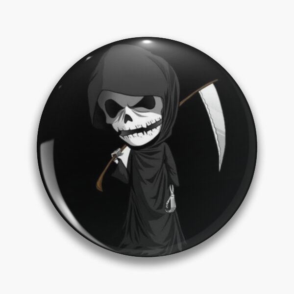 Item preview, Chibi Grim Reaper Vector Art - Cute but Deadly Dark Reaper designed and sold by UrbanCanvas 111.