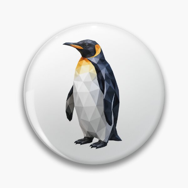 Item preview, Geometric Emperor Penguin – Low Poly Arctic Elegance designed and sold by filou designs.