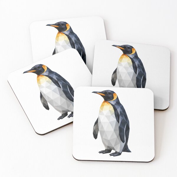 Artikelvorschau, Geometric Emperor Penguin – Low Poly Arctic Elegance entworfen und verkauft von filou designs.