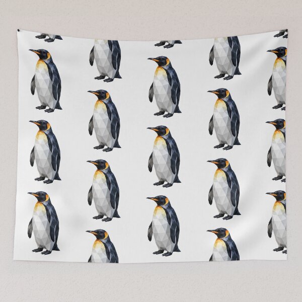 Item preview, Geometric Emperor Penguin – Low Poly Arctic Elegance designed and sold by filou designs.