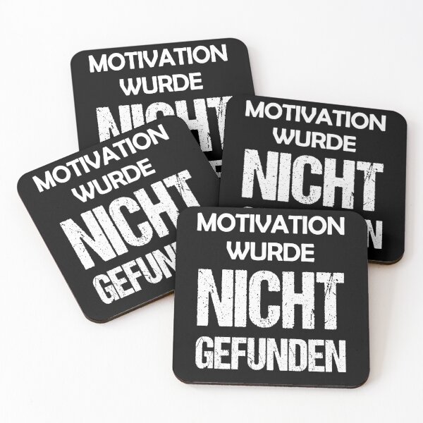 Item preview, Motivation was not found. Funny saying designed and sold by MinimalChaosDE.