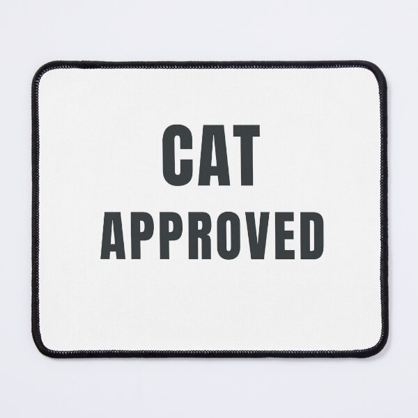 Item preview, Cat Approved - Funny Cat Lover Typography Design designed and sold by HeartAndArtShop.