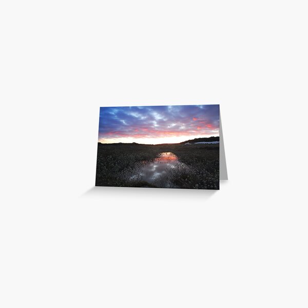 Selfoss sunset Greeting Card