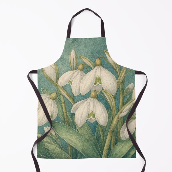 Item preview, Vintage Snowdrop Botanical Illustration designed and sold by Soul Garden Studio.