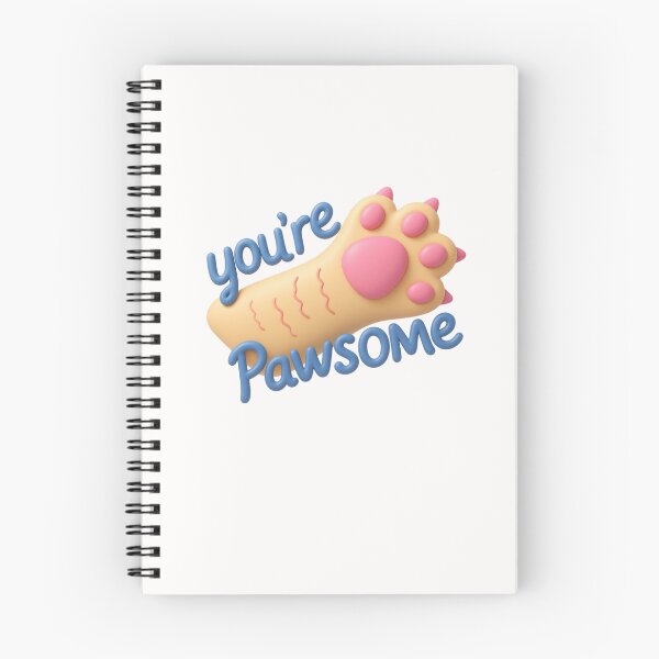 Item preview, You're Pawsome Cute 3D Cat Paw Pun designed and sold by thazinart.
