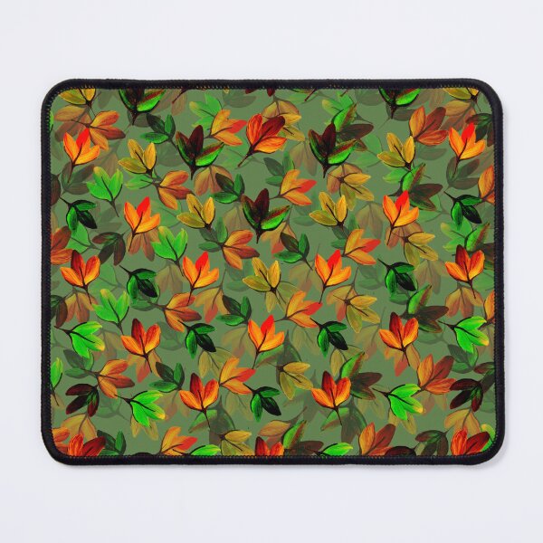 Item preview, Autumn Leaves on Green designed and sold by Zenclover.