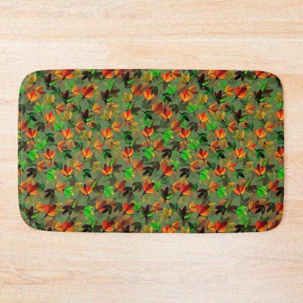 Item preview, Autumn Leaves on Green designed and sold by Zenclover.