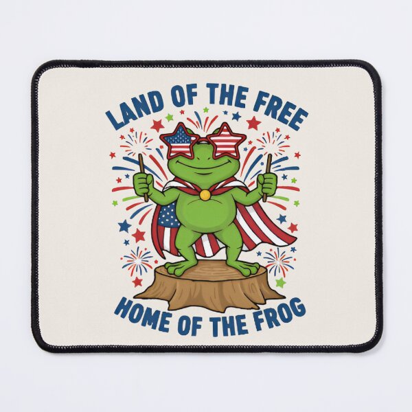 Item preview, Freedom Frog Shirt – Land Of The Free Home Of The Frog Funny Patriotic T-Shirt designed and sold by ZyxDes.