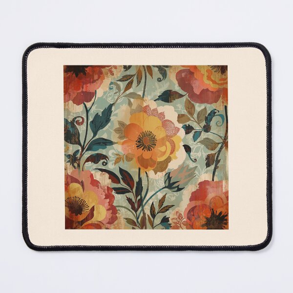 Item preview, Bold Vintage Floral Pattern designed and sold by Nene Bird Designs.