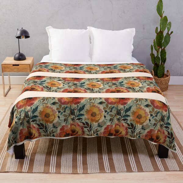 Item preview, Bold Vintage Floral Pattern designed and sold by Nene Bird Designs.