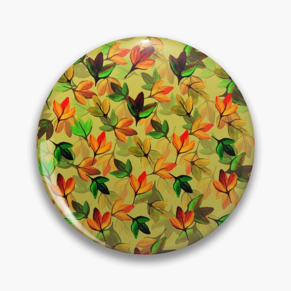 Item preview, Autumn Leaves on Mustard designed and sold by Zenclover.