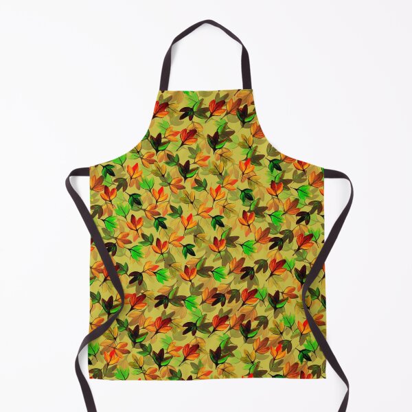 Item preview, Autumn Leaves on Mustard designed and sold by Zenclover.