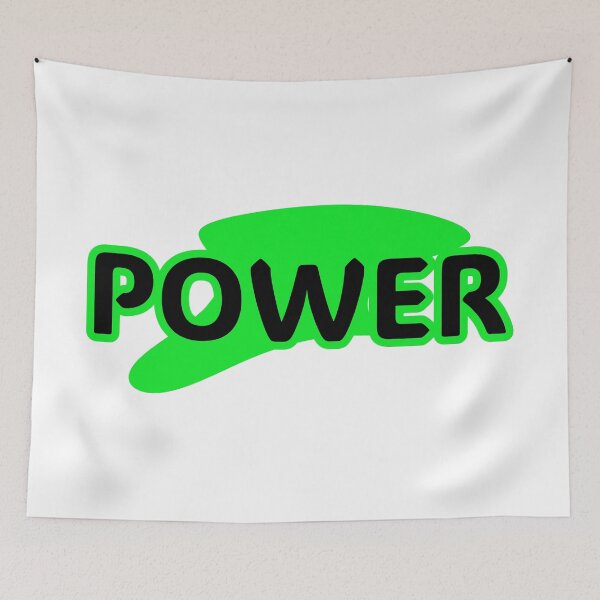Item preview, Neon Green Power Typography Graphic Design designed and sold by PixelParinda.