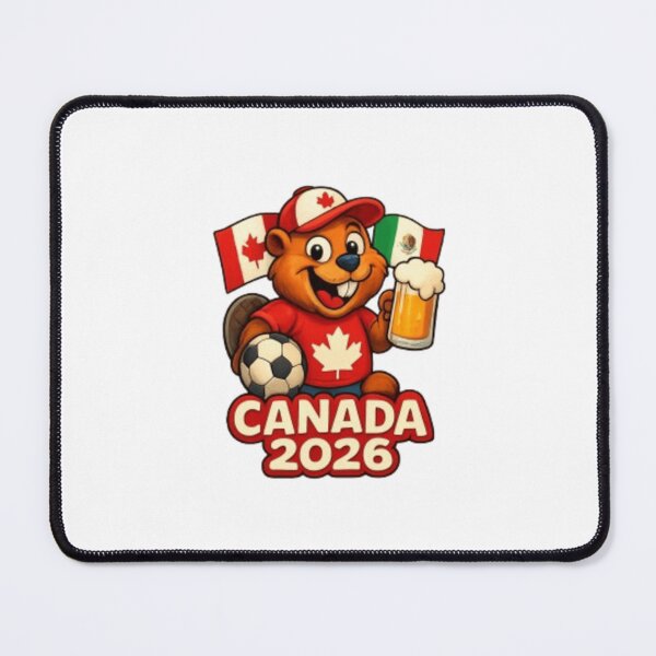 Item preview, Canada 2026 Soccer Fan Beaver designed and sold by Pixanova.