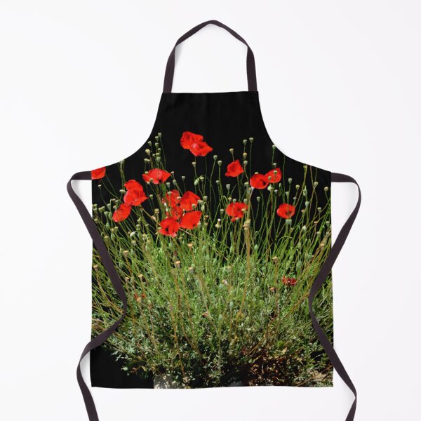 Item preview, Scarlet Poppies Blooming Against a Dark Background designed and sold by onubi.