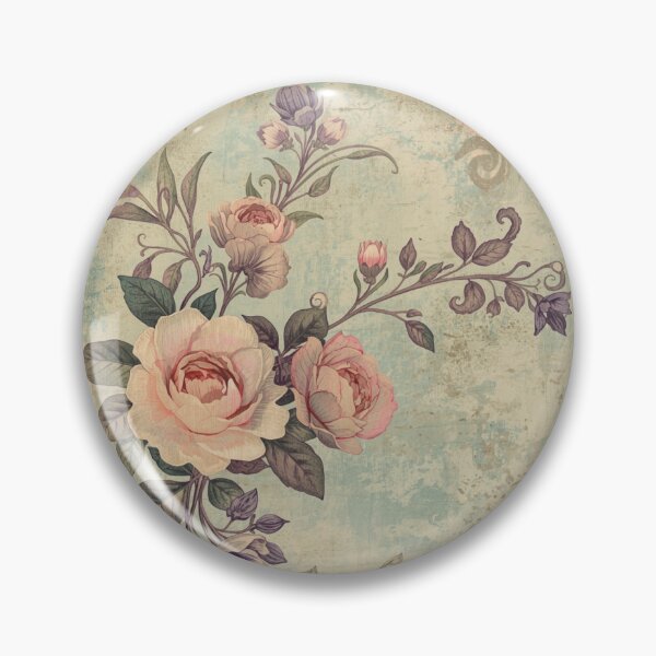 Item preview, Soft Vintage Floral Pattern designed and sold by Nene Bird Designs.