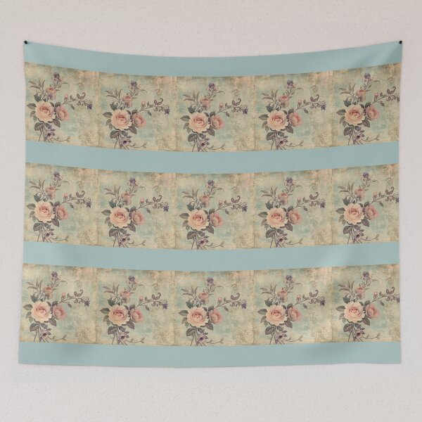 Item preview, Soft Vintage Floral Pattern designed and sold by Nene Bird Designs.