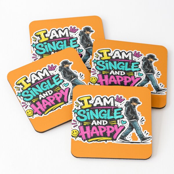 Item preview, I Am Single And Happy designed and sold by DesignPrePress.