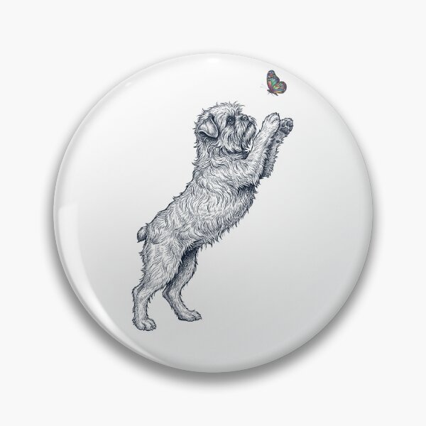 Item preview, Vintage Affenpinscher with Butterfly Dog Mom Owner designed and sold by TerryConnells.