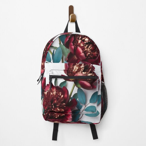 Item preview, . Title Burgundy Peony Flowers Botanical Floral Art designed and sold by GalleryPeak.