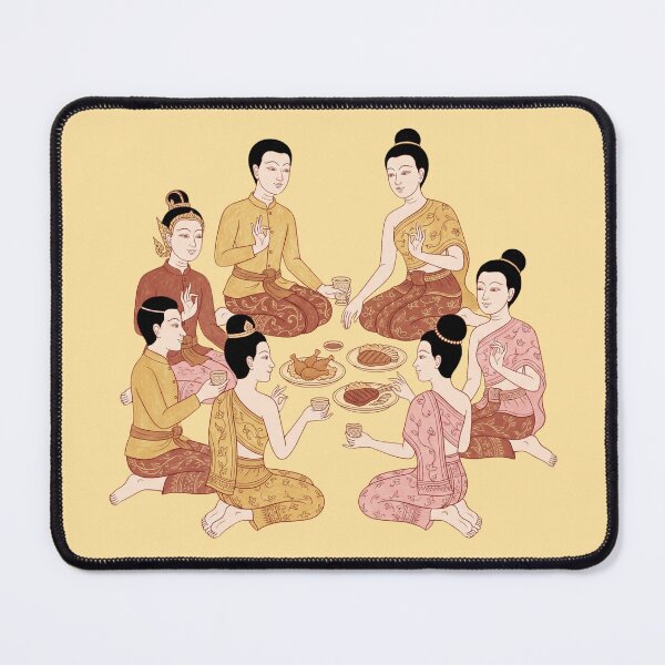 Item preview, Traditional Thai Art Dinner Party with Fried Chicken and Steak designed and sold by SIAM MERMAID.