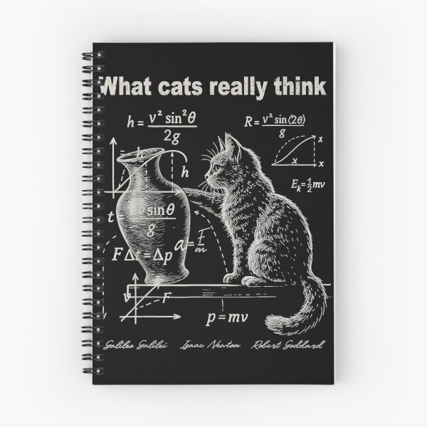 Item preview, What Cats Really Think Physics Science Equations Smart Cat Lover designed and sold by SeraXYZ.