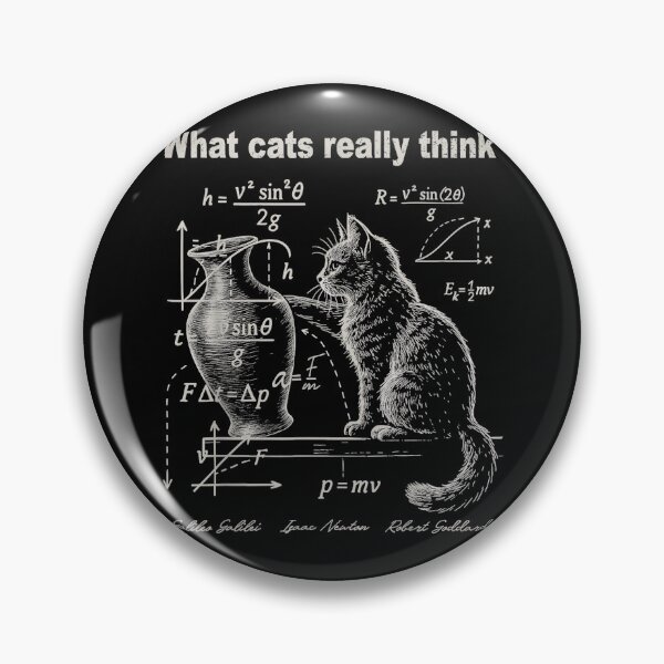 Item preview, What Cats Really Think Physics Science Equations Smart Cat Lover designed and sold by SeraXYZ.