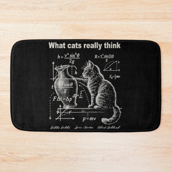 Item preview, What Cats Really Think Physics Science Equations Smart Cat Lover designed and sold by SeraXYZ.