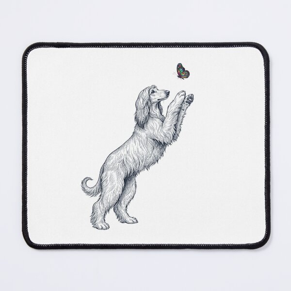 Item preview, Vintage Afghan Hound with Butterfly Dog Mom Owner designed and sold by TerryConnells.