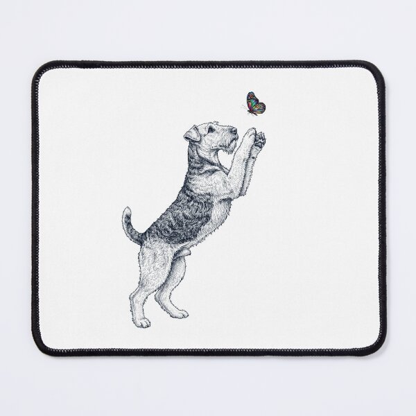 Item preview, Vintage Airedale Terrier with Butterfly Dog Mom Owner designed and sold by TerryConnells.
