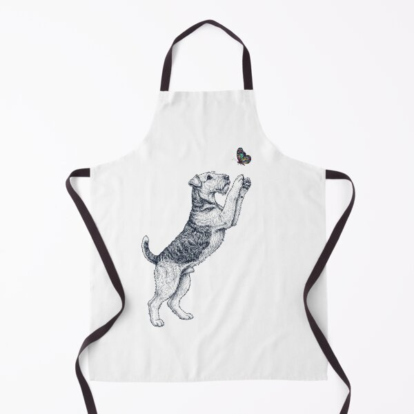Item preview, Vintage Airedale Terrier with Butterfly Dog Mom Owner designed and sold by TerryConnells.