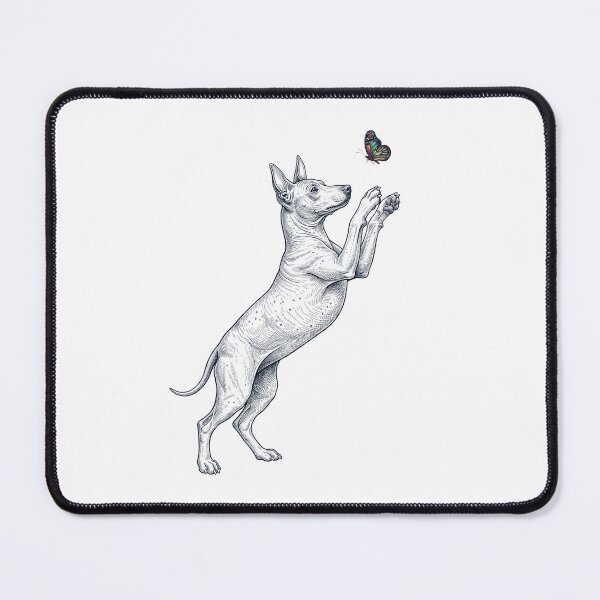Item preview, Vintage American Hairless Terrier with Butterfly Dog Mom Owner designed and sold by TerryConnells.