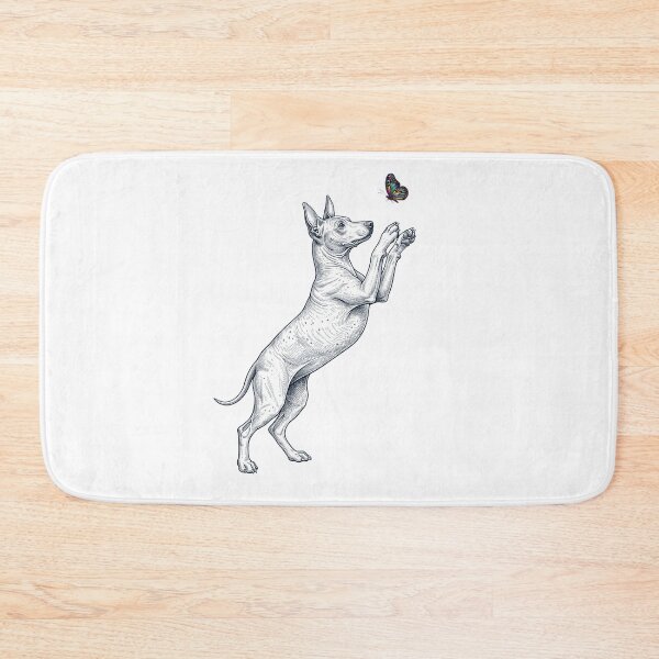 Item preview, Vintage American Hairless Terrier with Butterfly Dog Mom Owner designed and sold by TerryConnells.