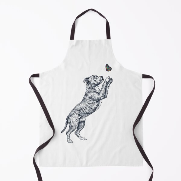 Item preview, Vintage American Pit Bull Terrier with Butterfly Dog Mom Owner designed and sold by TerryConnells.