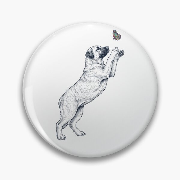 Item preview, Vintage Anatolian Shepherd Dog with Butterfly Dog Mom Owner designed and sold by TerryConnells.