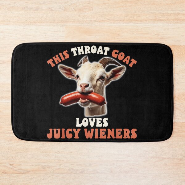 Item preview, This Throat Goat Loves Juicy Wieners Funny Adult Humor Meme Gag Gift designed and sold by SeraXYZ.