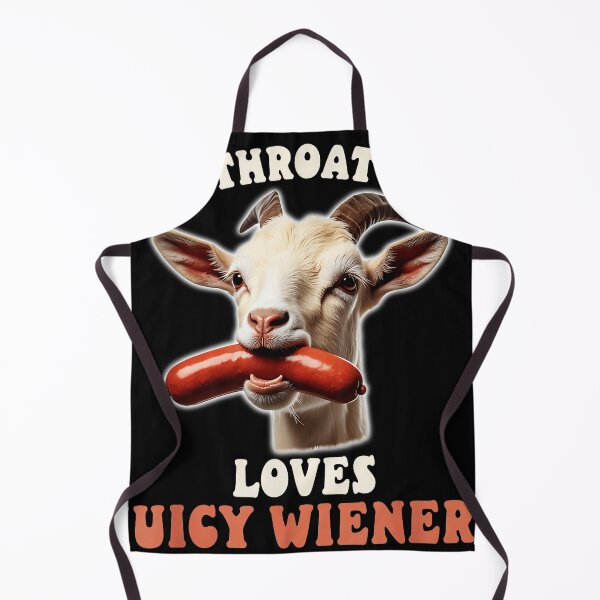 Item preview, This Throat Goat Loves Juicy Wieners Funny Adult Humor Meme Gag Gift designed and sold by SeraXYZ.