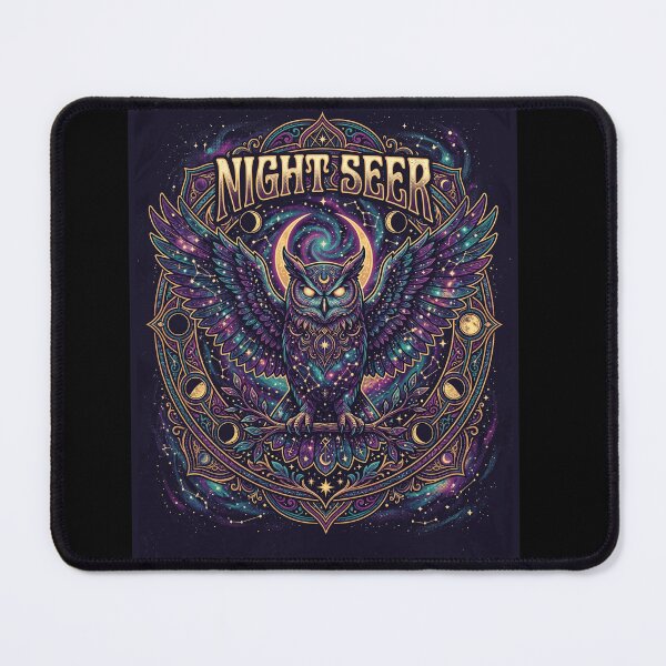 Item preview, Night Seer Celestial Owl — Mystical Galaxy Moon Phase Art designed and sold by AvalonMoss.