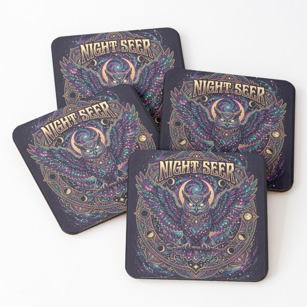 Item preview, Night Seer Celestial Owl — Mystical Galaxy Moon Phase Art designed and sold by AvalonMoss.