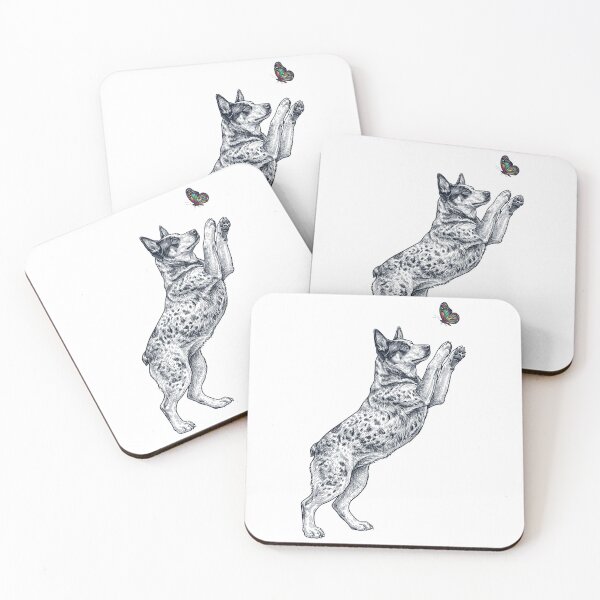 Item preview, Vintage Australian Cattle Dog with Butterfly Dog Mom Owner designed and sold by TerryConnells.